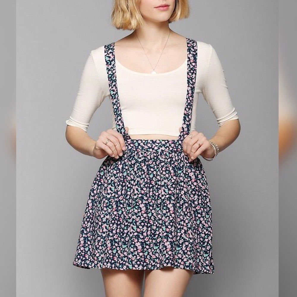 Urban Outfitters Suspenders Skirt